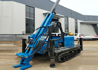 300 Meters Depth Compact Crawler Mounted Drill Rig With 89mm Drill Pipe