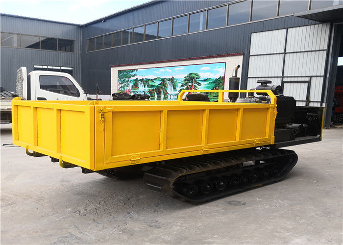 Yellow Color  Long Life 4 Tons Walk Type Small Tracked Transport Vehicle
