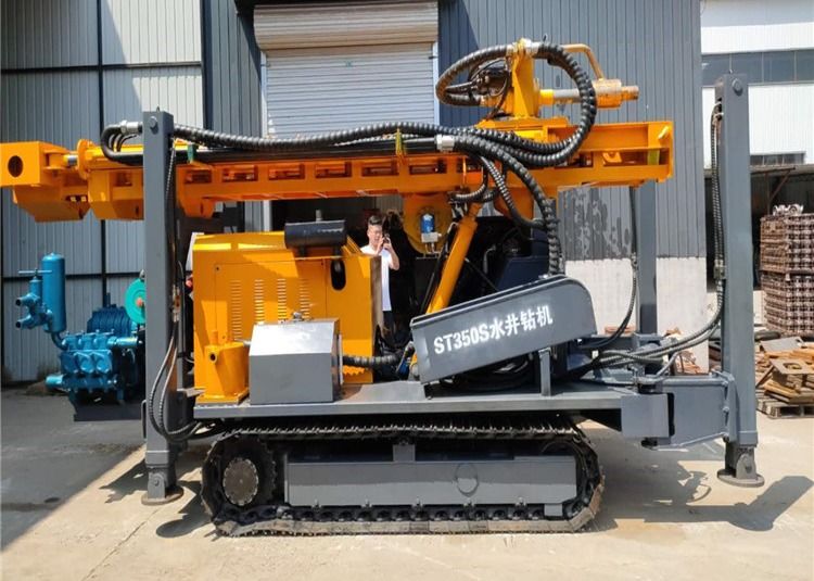 Large 70rpm Water Well Tophammer Crawler Mounted Drill Rig