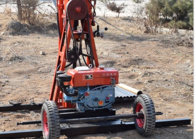 Small Hydraulic Oem Geological Drilling Rig St 50 Meters Depths
